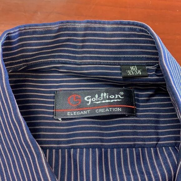 Goldlion Wrinkle Resist Elegant Dress Shirt 16-1/2 - Picture 3 of 4